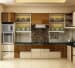 Brown And White Themed Modular Kitchen by Mridul Jain Modular-kitchen Contemporary | Interior Design Photos & Ideas