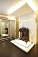 Prayer room with wooden flooring by Milind Kapadia Indoor-spaces Modern | Interior Design Photos & Ideas