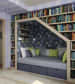 Mini Library With Sitting Area by Live Fabulous Indoor-spaces Modern | Interior Design Photos & Ideas