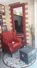Living Area With Red Chair by Live Fabulous Living-room Contemporary | Interior Design Photos & Ideas