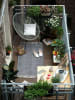 Balcony With Round Chair And Grey Rug by Live Fabulous Open-spaces Contemporary | Interior Design Photos & Ideas