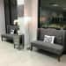 Modish Living Room With Lamp And Grey Sofa by Live Fabulous Living-room Modern | Interior Design Photos & Ideas
