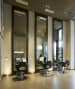 Earth Yellow Salon Sitting With Black Chairs by Live Fabulous Modern | Interior Design Photos & Ideas
