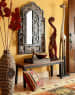 Ethnic Lobby Space With Sculptures by Live Fabulous Living-room Traditional | Interior Design Photos & Ideas
