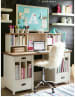 Teen Girl Study Desk With Black Wall by Live Fabulous Bedroom Modern | Interior Design Photos & Ideas