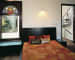 Bedroom With Black Head Cover And Traditional Window Art by narayan moorthy Bedroom Modern | Interior Design Photos & Ideas