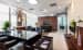 Meeting Room With Black Chair And Glass Top Table by narayan moorthy Modern | Interior Design Photos & Ideas