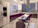 Open Island Kitchen With Glassy Finish by nakul baghel Modular-kitchen Modern | Interior Design Photos & Ideas