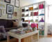Black sofa and white book shelf by Delixi Designs Living-room Modern | Interior Design Photos & Ideas