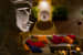 Distinctive Wall Art and Grey Sculpture by Dhaval Patel Open-spaces Contemporary | Interior Design Photos & Ideas