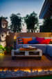 White Centre Table with Rusty Touch and Candles by Dhaval Patel Open-spaces Contemporary | Interior Design Photos & Ideas