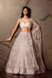 Ivory White Heavily Embroidered Bridal Lehenga by Shyamal & Bhumika Wedding-dresses | Weddings Photos & Ideas
