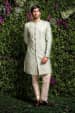 Light Pastel Colored Sherwani by Shyamal & Bhumika Groom-wear-and-accessories | Weddings Photos & Ideas