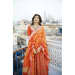 Orange Shaded Bridal Lehenga With Printed Gold Detailing by Amaare Wedding-dresses | Weddings Photos & Ideas