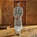 White Shaded Groom Wear With Golden Embroidery by Amaare Groom-wear-and-accessories | Weddings Photos & Ideas