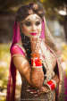 Majestic Headgear With Circular Mang Tikka In Center Going Well With The Bold Makeup by Gautam Khullar Bridal-makeup Bridal-jewellery-and-accessories | Weddings Photos & Ideas