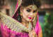 Bold Bridal Makeup With Soft Tones Pink And Majestic Matha Patti With Pearl Hangings by Gautam Khullar Wedding-photography Bridal-jewellery-and-accessories Bridal-makeup | Weddings Photos & Ideas