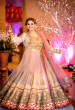 Alluring Pink And White Indo-Western Dress With Intricate Golden Motifs by Gautam Khullar Wedding-photography Wedding-dresses | Weddings Photos & Ideas