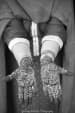 Black And White Shot Of Intricate Indian Mehendi by Gautam Khullar Wedding-photography Bridal-mehendi | Weddings Photos & Ideas