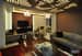 Caramel Themed Living Room With Soft lighting and Wooden Tiles by Gurneek Living-room Contemporary | Interior Design Photos & Ideas