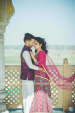 Pink Themed Outfits Worn By Bride and Groom by Priyanka Kamboj Wedding-photography Groom-wear-and-accessories Wedding-dresses | Weddings Photos & Ideas