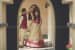 Elegant Red and Dull Golden Anarkali Suit Worn By Bride To-Be by Priyanka Kamboj Wedding-photography Wedding-hairstyles Groom-wear-and-accessories Wedding-dresses | Weddings Photos & Ideas