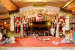 A Majestic Grandeur Wedding Decor With White And Red Flower Garlands by Navdeep Soni Wedding-decor | Weddings Photos & Ideas