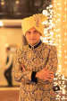 Golden Shaded Turban With Gemstone Kilangi Broocj by Candid Affair Wedding-photography Groom-wear-and-accessories | Weddings Photos & Ideas