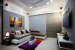 Ash Shaded Contemporary Sofa With Colorful Rugs by Lalit Parab Living-room Modern | Interior Design Photos & Ideas