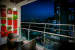 Balcony With Patio Chairs And Red Flower Blocks by Lalit Parab Open-spaces Modern | Interior Design Photos & Ideas