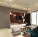 Tv unit in living room area with modern display unit by Nidhi Rathod Living-room Contemporary | Interior Design Photos & Ideas