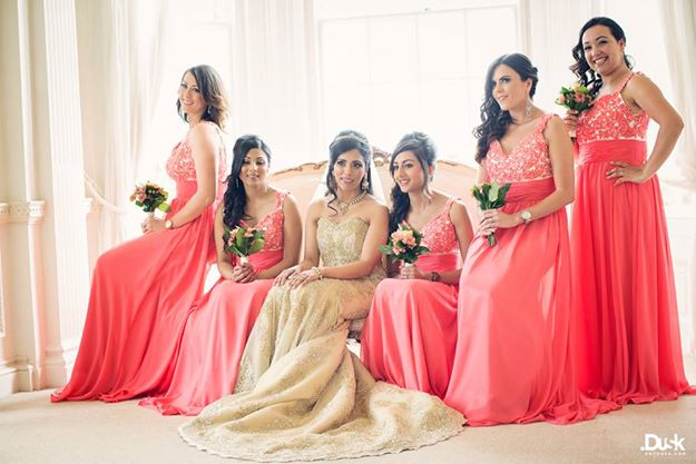 Bride With Her Stunning Bridesmaid by Lakhbir & Sundeep Singh Wedding-photography Wedding-dresses | Weddings Photos & Ideas