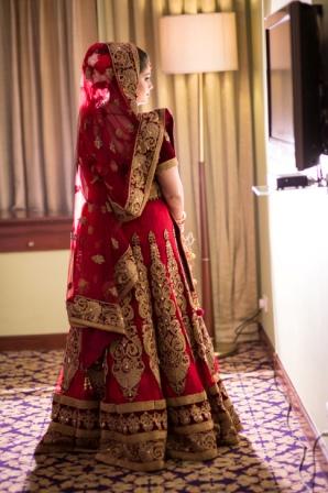 Poised Bride Wearing Crimson Lehenga! by Vidur Luthra Wedding-dresses | Weddings Photos & Ideas