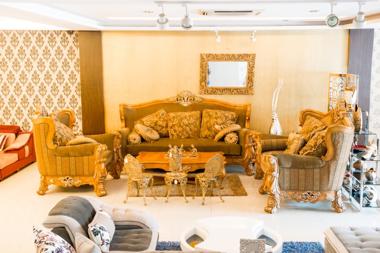 Sofa Showcase With Traditional Sofas by Ishika singh | Interior Design Photos & Ideas