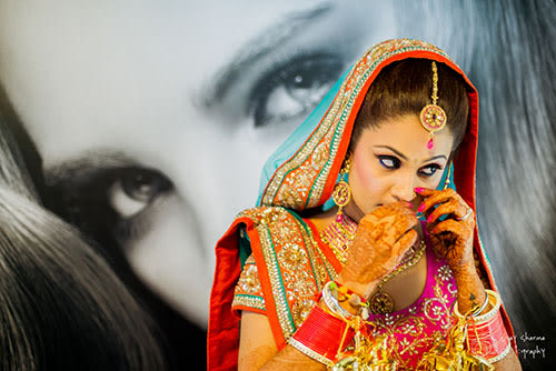Ravishing Bride Getting Ready! by Vijay Sharma Bridal-makeup Bridal-jewellery-and-accessories | Weddings Photos & Ideas