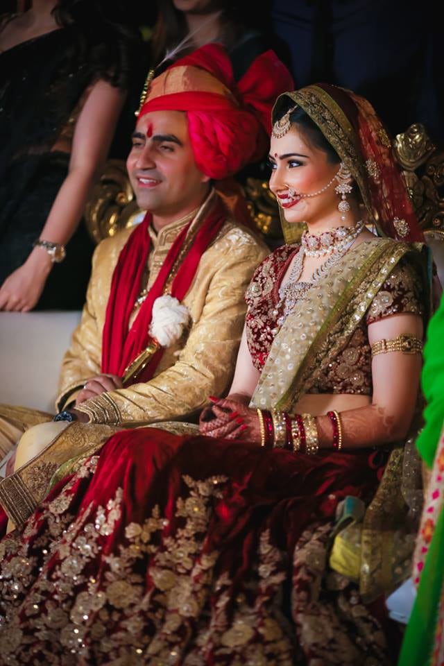 Classic Couple On Wedding Day! by Arjun Mahajan Wedding-photography Bridal-jewellery-and-accessories Groom-wear-and-accessories | Weddings Photos & Ideas