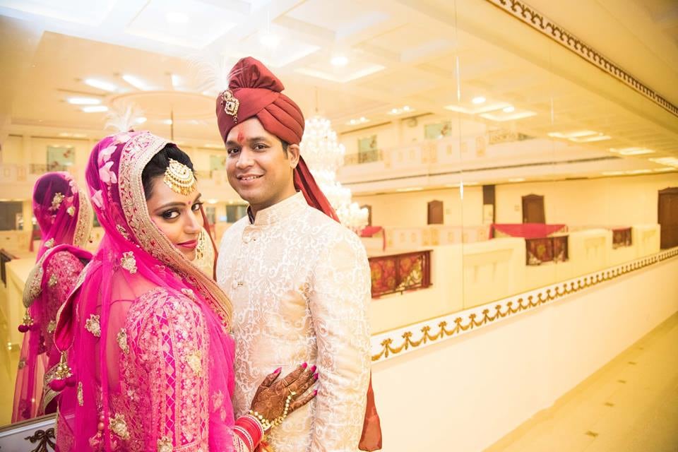 Couple Portrait On Wedding Day by Saurabh Wedding-photography Bridal-jewellery-and-accessories Groom-wear-and-accessories | Weddings Photos & Ideas