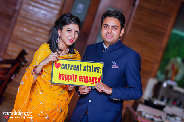 Happily Engaged Couple! by Nikhil Arora Wedding-photography | Weddings Photos & Ideas