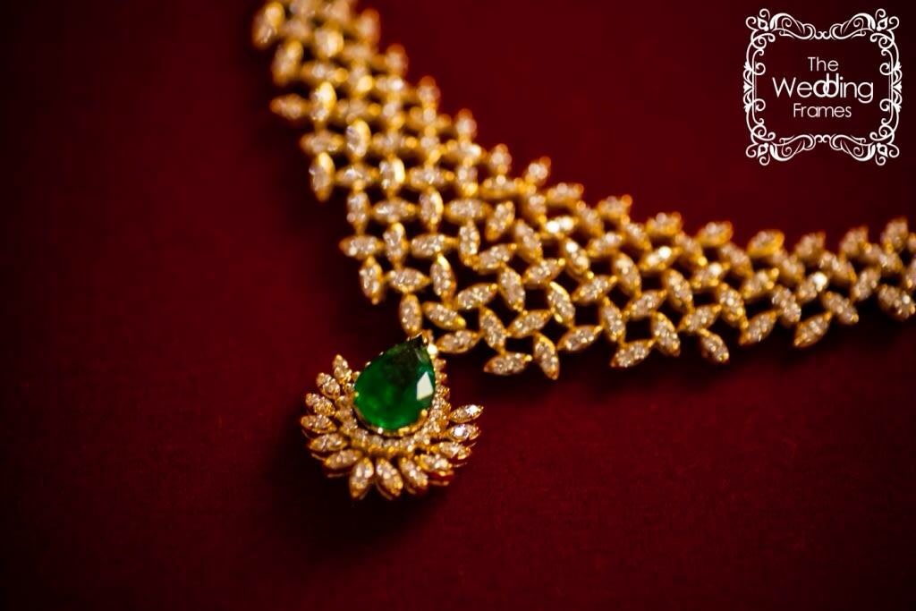 Gold and Diamond Bridal Necklace With Intricate Design by The Wedding Frames Wedding-photography | Weddings Photos & Ideas