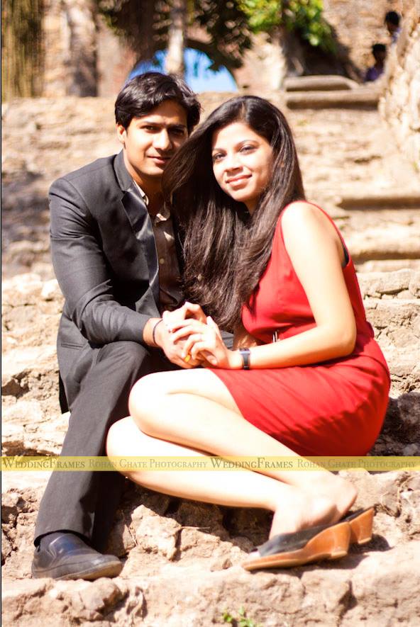 Crimson Red Dress For Bride-To-Be by The Wedding Frames Wedding-photography | Weddings Photos & Ideas