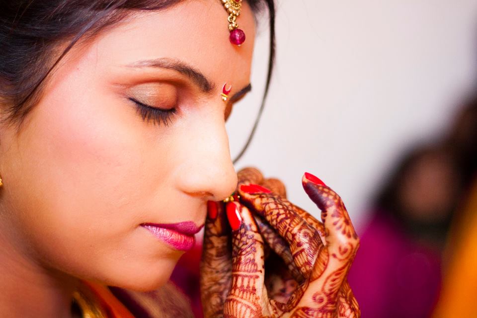 Daytime Bridal Makeup With Pink Lips by The Wedding Frames Wedding-photography | Weddings Photos & Ideas