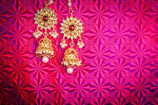 Gold And Pearl Earings by Kiran Channappa Bridal-jewellery-and-accessories | Weddings Photos & Ideas