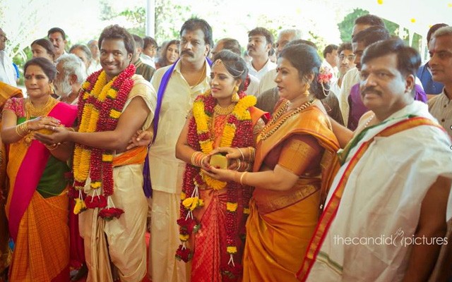 South Indian Bride and Groom Entry Shot by Kiran Kumar J Wedding-photography | Weddings Photos & Ideas