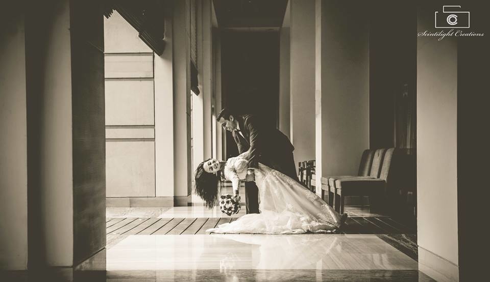 Classic Romantic Bride and Groom-To-Be Pose in Black and White by Gracian Wedding-photography | Weddings Photos & Ideas