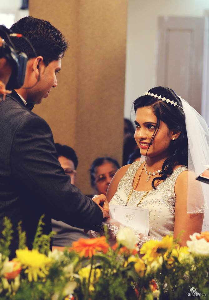 Elegant Christian Bride With Diamond Tiara by Yateesh Wedding-photography | Weddings Photos & Ideas