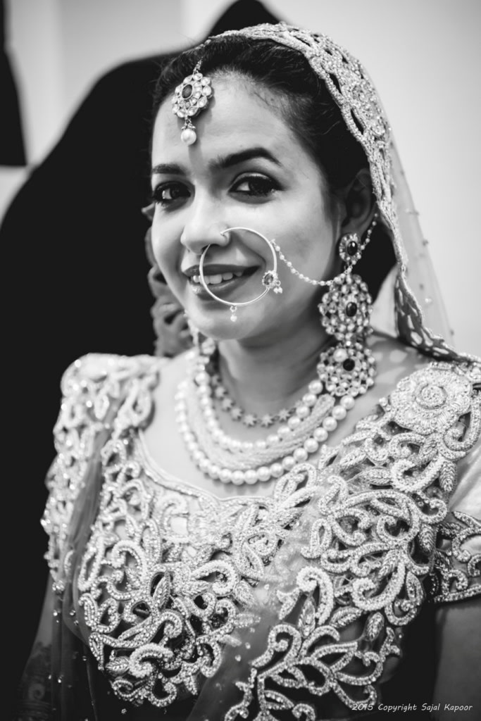 Bride Looking Ethereal in Black and White by Sajal Kapoor Wedding-photography | Weddings Photos & Ideas