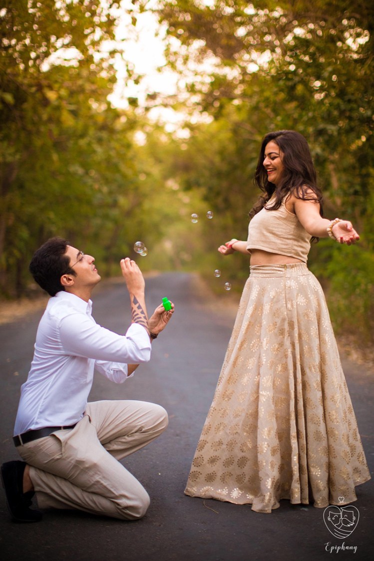 Bride and Groom-To-Be Enjoying With Bubbles by Sajal Kapoor Wedding-photography | Weddings Photos & Ideas