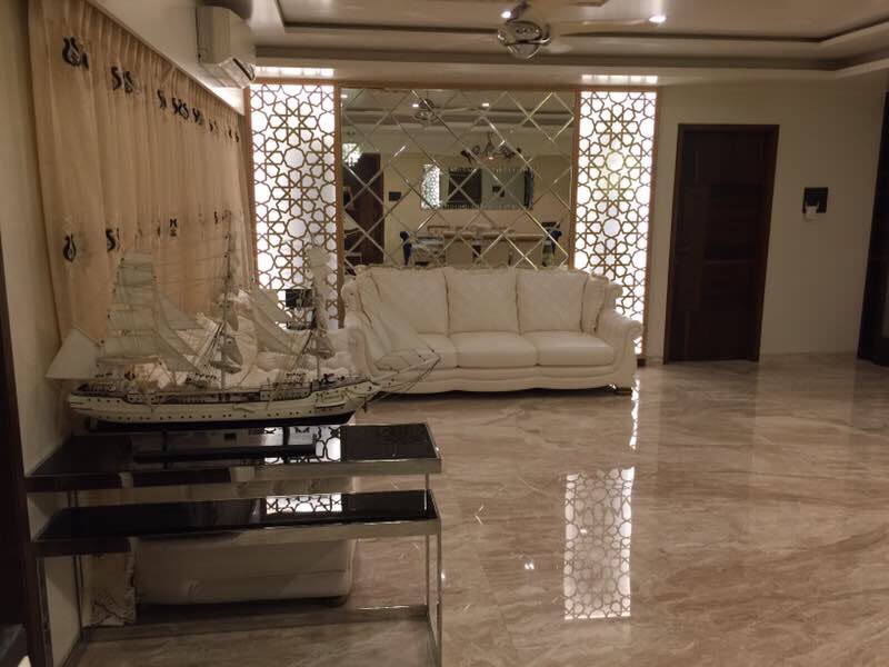 Beige Themed Living Room Interiors by Shweta Danwe Desai Living-room Contemporary | Interior Design Photos & Ideas