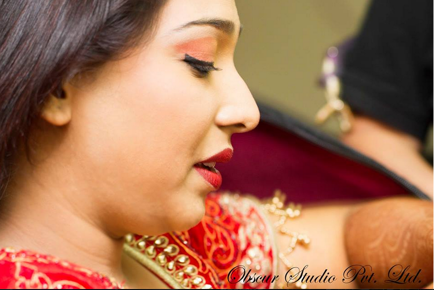 Bride Wearing Natural Peach Makeup by Obscur Photography Wedding-photography Bridal-makeup | Weddings Photos & Ideas
