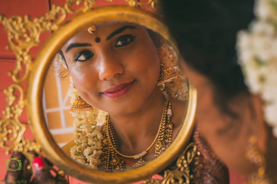 Radiant South Indian Bride With Bold Eye Makeup by Jagadeesh J Wedding-photography | Weddings Photos & Ideas
